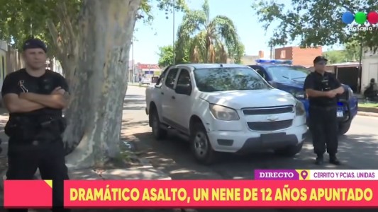 Le robaron el auto apuntándole con un arma a un nene de 12 años