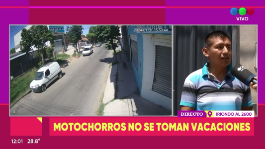 Motochorros robaron a una adolescente