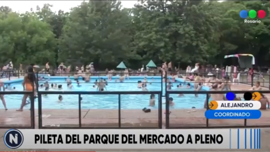 Piletas municipales a pleno tras una jornada de intenso calor