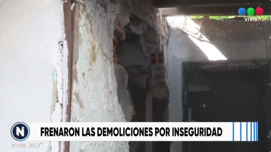 Frenaron las demoliciones de otro bunker por inseguridad