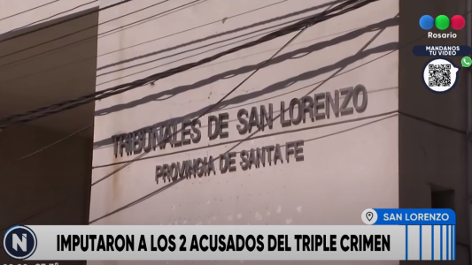 Triple crimen:  Los sospechosos fueron detenidos e imputados