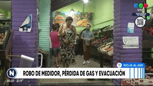 Robo, pérdida de gas y evacuación
