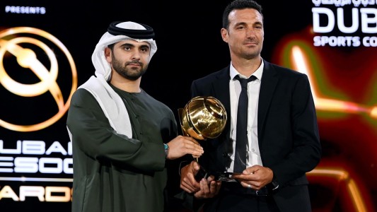 Lionel Scaloni fue reconocido en los Globe Soccer Awards