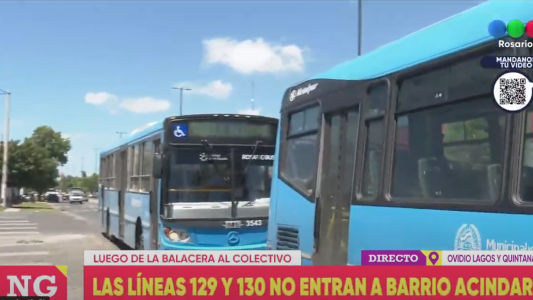 El servicio de las líneas 129 y 130, suspendido por la balacera