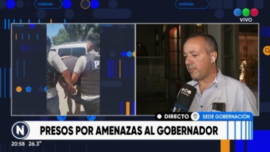Amenazas al gobernador: hay dos detenidos