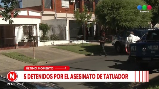 Crimen del tatuador:  Cinco detenidos, armas y celulares