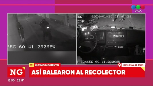 Así balearon al camión recolector