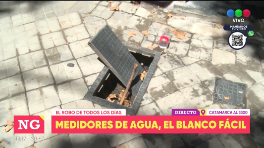 El robo de medidores de agua de todos los días