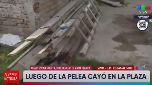 Asesinaron a un hombre a puñaladas en un plaza de zona sur