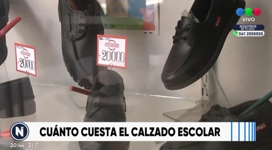 Vuelta a clases: de  $10 mil a $20 mil  los zapatos para ir a la escuela