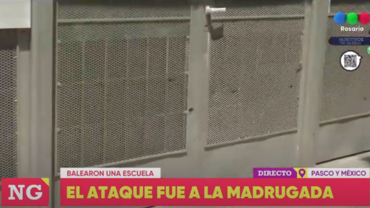 Balearon una escuela y dejaron una nota amenazante.