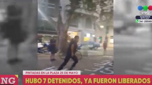 Liberaron a las personas detenidas en plaza 25 de Mayo