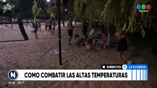 Buscando un poco de fresco en La Rambla