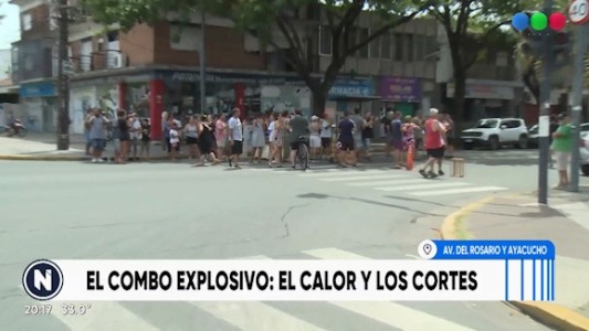 Zona Sur con cortes de luz en medio del calor extremo
