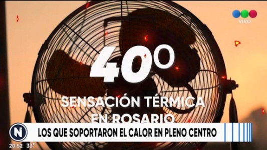 Calor sin tregua en la ciudad: la térmica superó los 40°