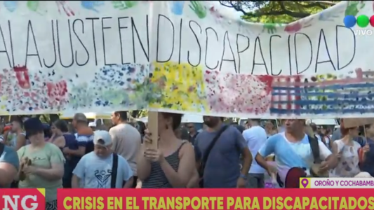 Importante movilización de trabajadores de la discapacidad