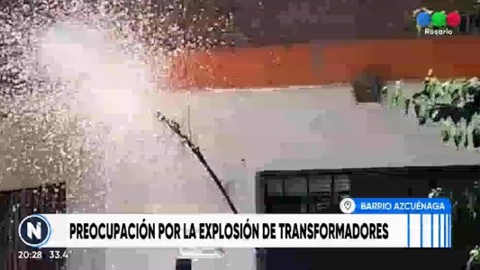 Sin luz: en barrio Azcuénaga explotó un transformador y se quemaron los cables
