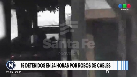 Robo de cables en Rosario: 95 detenidos en enero