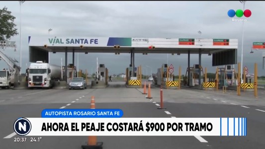 En los peajes de la autopista Rosario-Santa Fe rige el aumento del 100%