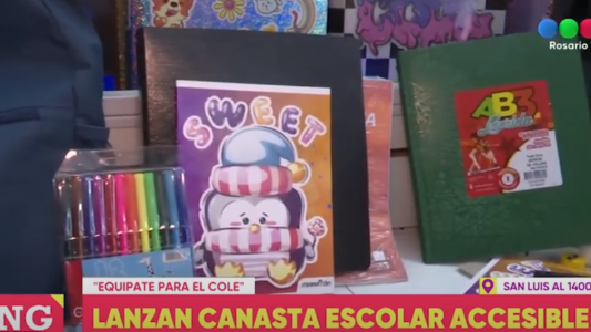 Presentan una canasta escolar accesible