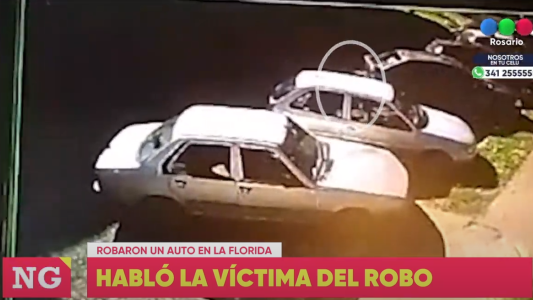 Le robaron el auto y quedó filmado en La Florida