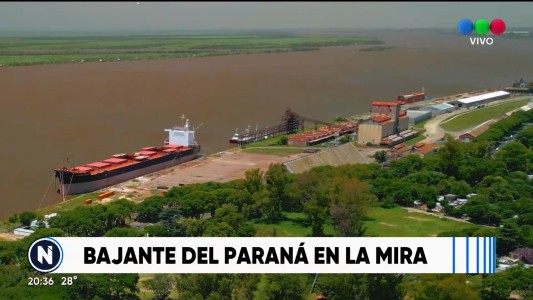 Navegación en alerta: Preocupa la bajante del Río Paraná