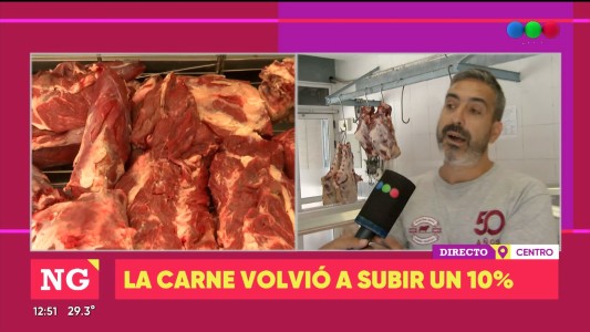 La carne aumentó un 10 % esta semana