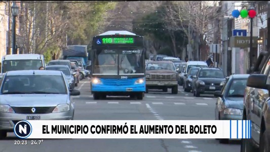 El municipio confirmó que habrá nuevo aumento de la tarifa del transporte público.