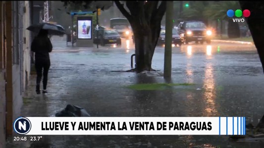 La lluvia hace crecer la venta de paraguas