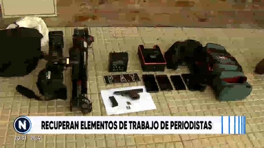 Recuperan elementos robados a periodistas