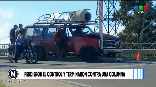 Choque en puente Sorrento