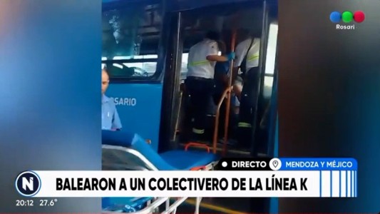 Balearon de gravedad a un chofer de la línea K en barrio Belgrano