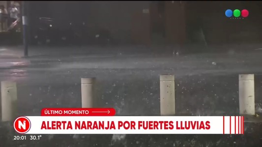 Cae granizo en Rosario y hay alerta por tormentas fuertes