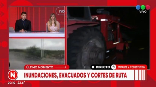 120 evacuados en Empalme Villa Constitución tras 350 mm de lluvia