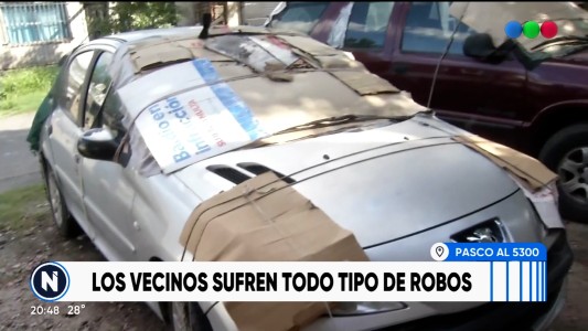 Robos sin piedad en Barrio Azcuénaga