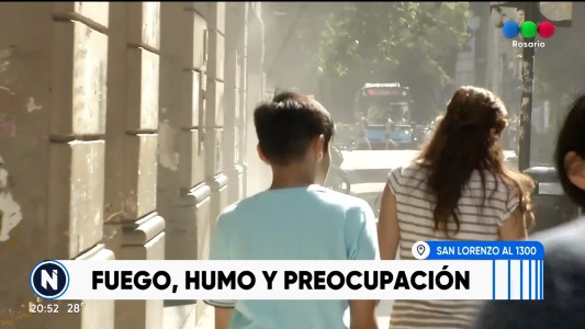 San Lorenzo y Entre Ríos: incendio de cables y humo