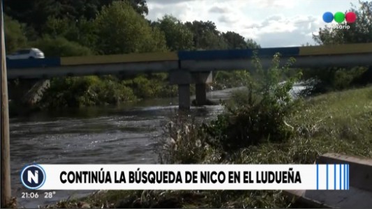 Continúa la búsqueda de Nico en las aguas del Ludueña