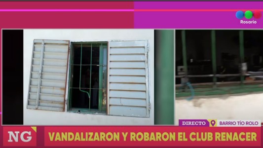 Otra vez robaron todo en el Club Renacer