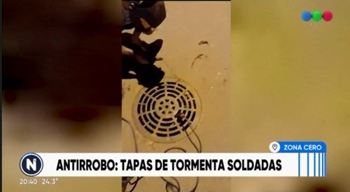 Tienen que soldar las alcantarillas para que no se las roben