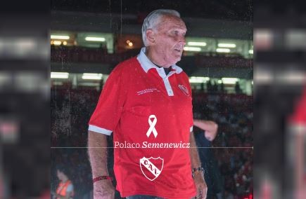 Murió el "Polaco" Semenewicz, gloria de Independiente, en el predio de Villa Domínico