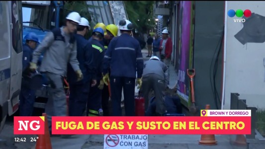 Fuga de gas en obra en construcción en pleno centro rosarino