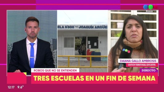 Preocupación por los robos en escuelas de Rosario