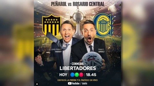 Mirá el partido de Rosario Central frente a Peñarol en Telefe Rosario