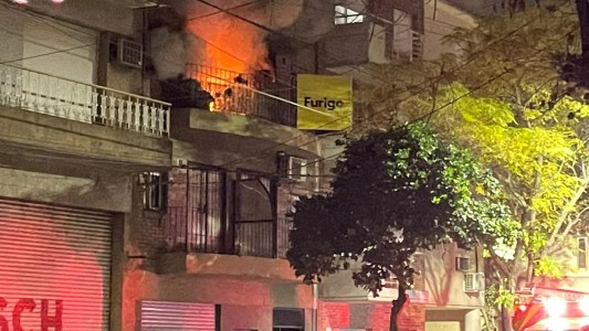Incendio en San Lorenzo al 3700, Macrocentro de Rosario