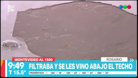 Filtraciones y derrumbe en edificio de Montevideo al 1500