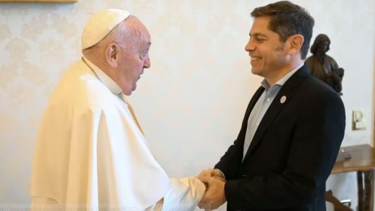 El Papa recibió a Kicillof en una audiencia privada