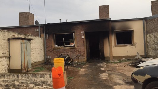 Incendio en una vivienda ubicada en la zona sur