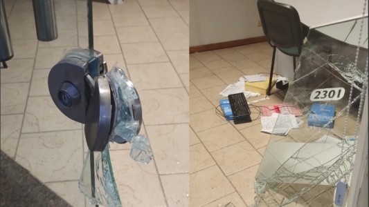 Indignante: destrozaron la vidriera de una inmobiliaria para robar