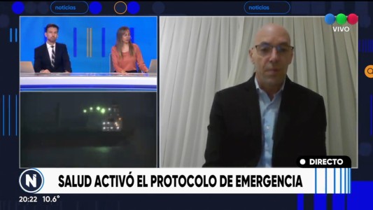 El viceministro de salud se refirió al posible caso de viruela de mono en el buque