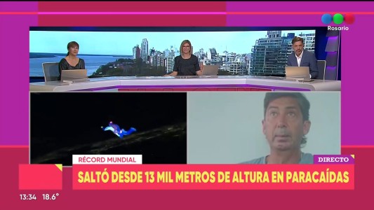 Video: saltaron en caída libre desde la estratósfera y rompieron todos los récords